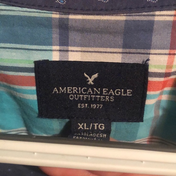 American Eagle short sleeve dress shirt - Picture 2 of 4